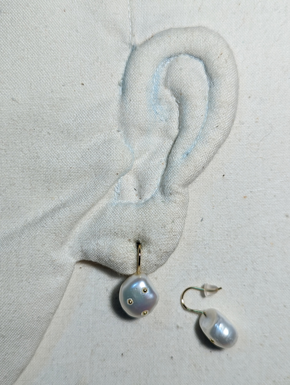 Studs pearl pierces 6枚目の画像