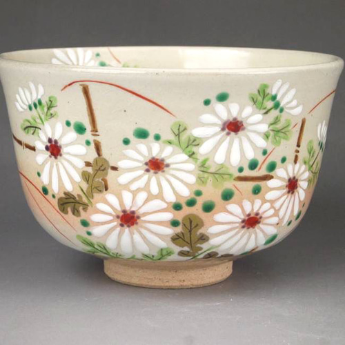 ◇商品番号 9505 抹茶茶碗 菊まがき 亨 茶碗・めし碗 松韻堂 通販