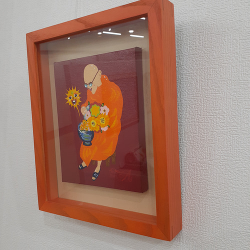 坊主とひまわり 絵画 小楠アキコ 通販 14820942｜Creema(クリーマ)