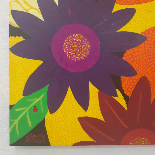 ミックスフラワー秋 画家 小楠アキコ作品 絵画 小楠アキコ 通販 