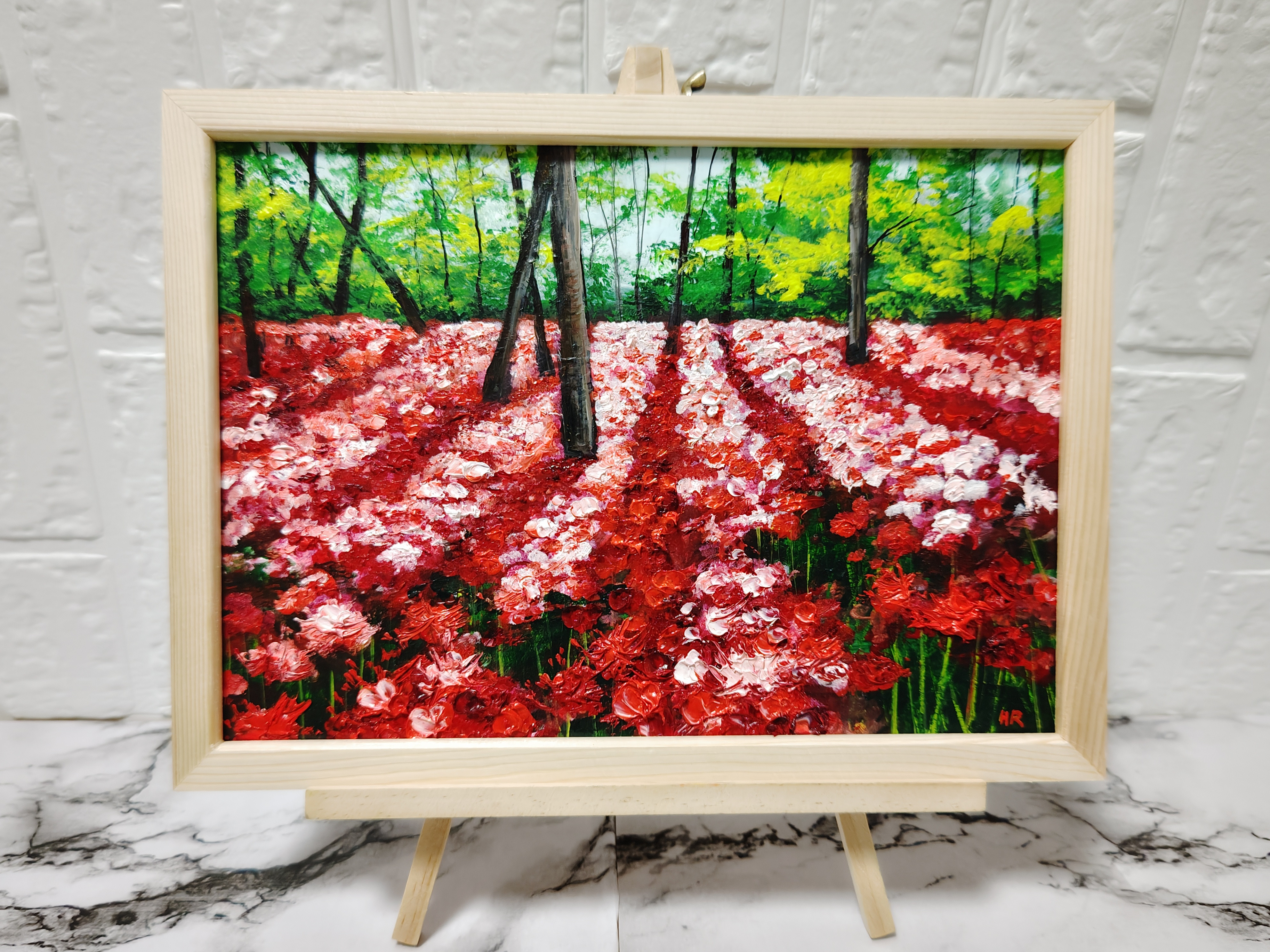 油絵 絵画 【曼珠沙華まつり】 油絵 絵画 【曼珠沙華まつり】