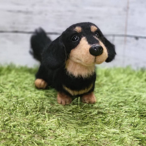 羊毛フェルト ミニチュアダックス 愛犬 うちの子 ペット
