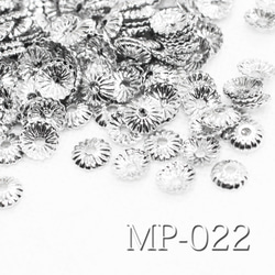 約40個《MP-022》小さい浅めな4.2mmキャップ（銀色） 1枚目の画像
