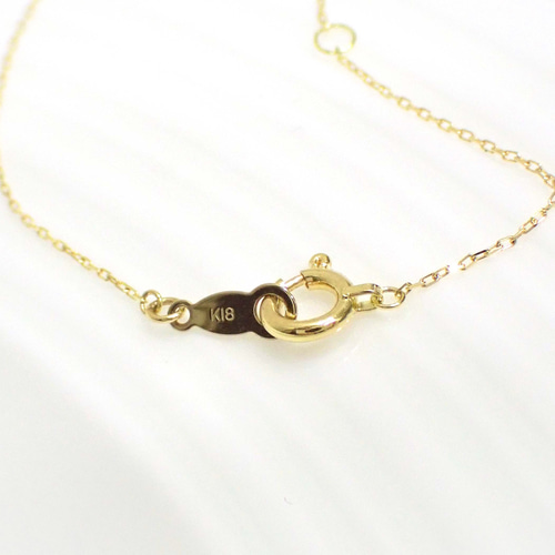 K18 アクアマリンハートシェイプ<宝石を楽しむネックレス K18 アクアマリンハートシェイプ<宝石を楽しむネックレス