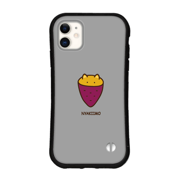 猫 焼き芋 スマホケース カバー iPhone15 14 pro 13 mini iface型 グリップケース 送料無料 6枚目の画像