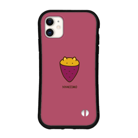 猫 焼き芋 スマホケース カバー iPhone15 14 pro 13 mini iface型 グリップケース 送料無料 10枚目の画像