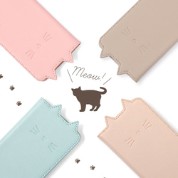 くすみカラー スマホカバー 猫 手帳型スマホケース 全機種対応 くすみカラー スマホカバー 猫 手帳型スマホケース 全機種対応