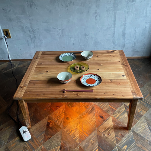 Wild&Free長方形こたつ】90×60/90×70cm 年中使える ローテーブル 無垢