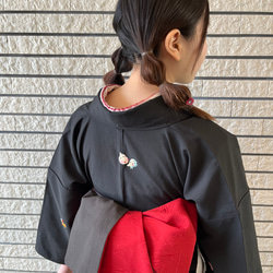 在庫SALE>着物4点セット<袷着物＋リバーシブル半幅帯＋半襟＋帯