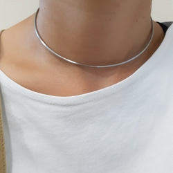 シンプルな大人コーデに◎艶消しネックカフ【ステンレス ネック