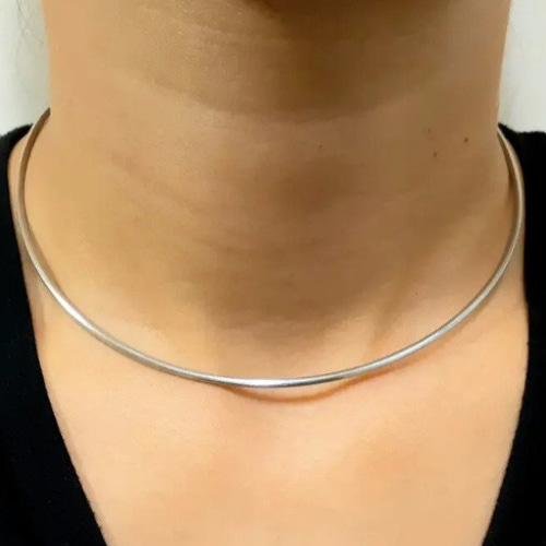 ステンレス チョーカー バングル シンプルな大人コーデに◎艶消しネックカフ【ステンレス ネック