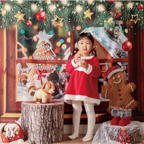 クッキータウンマット  クリスマスタペストリーに♪簡単おうちスタジオ 3枚目の画像