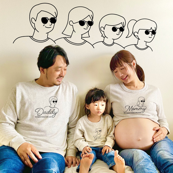 【ハンドメイド】 親子お揃い服 レーストレーナー 90 ハンドメイド】 親子お揃い服 レーストレーナー 90