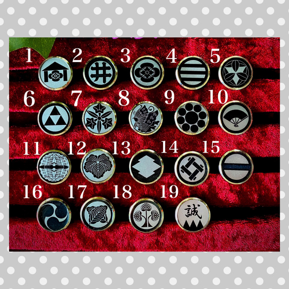 新選組家紋ピンバッジ 2枚目の画像