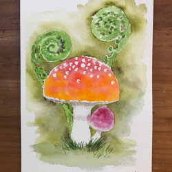 手描きイラスト✣創作水彩原画『朧桜』 手描きイラスト✣創作水彩原画『朧桜』