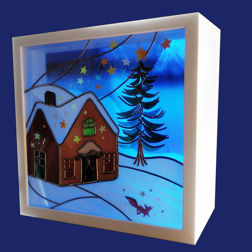 Creemaのクリスマス クリスマスの夜に ステンドグラス風クリスマス