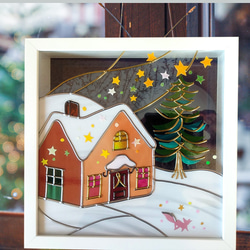 Creemaのクリスマス クリスマスの夜に ステンドグラス風クリスマス