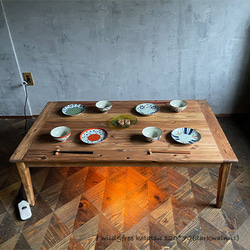 花柄こたつテーブル折れ脚サクラ90丸日本製・ヒーター付き こたつ