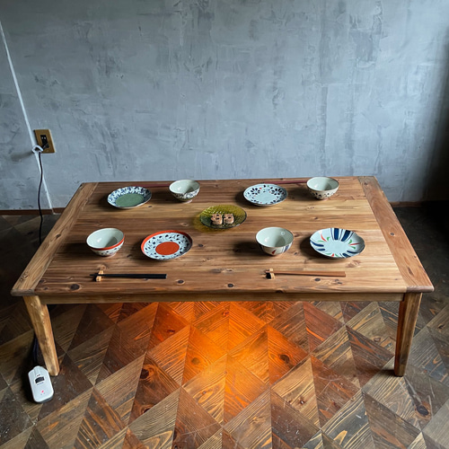 Wild&Free長方形こたつ】120×70cm 年中使えるローテーブル 無垢材