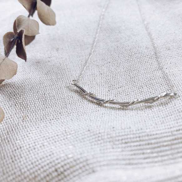screw necklace【silver925】シンプル　華奢　シルバー　シルバー925 3枚目の画像