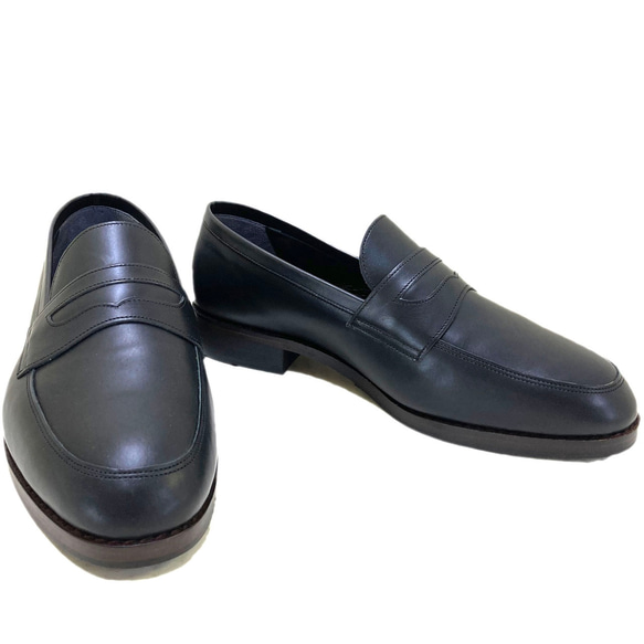 カーフ 本革 ローファー 紳士靴 受注生産 3枚目の画像