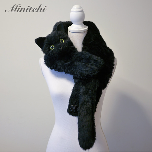 Cullt CuLLt カルト 猫 マフラー 猫の手マフラー 新品未使用 黒