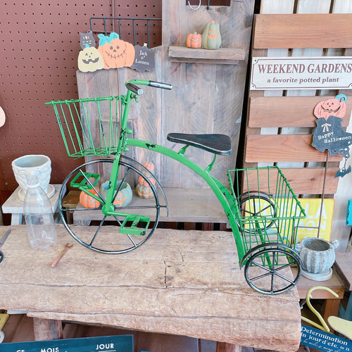 ラスト！グリーン系！かっこいい自転車【インテリア雑貨ジャンク