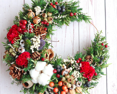 三日月リース223(クリスマス) 三日月リース223(クリスマス)