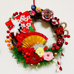 お正月リース♪No.29 Amazon.co.jp: NEKOMI クリスマス＆正月も飾れる2WAYリース