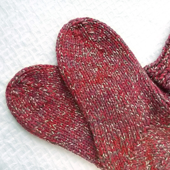 23～23.5㎝くらいの方用 厚手の手編み靴下 ウール100％ 毛糸を約190グラム使用した分厚い靴下（49） 3枚目の画像