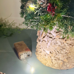 大人可愛いクリスマスツリー＊40cm＊プリザーブド&白樺の卓上サイズ 13枚目の画像