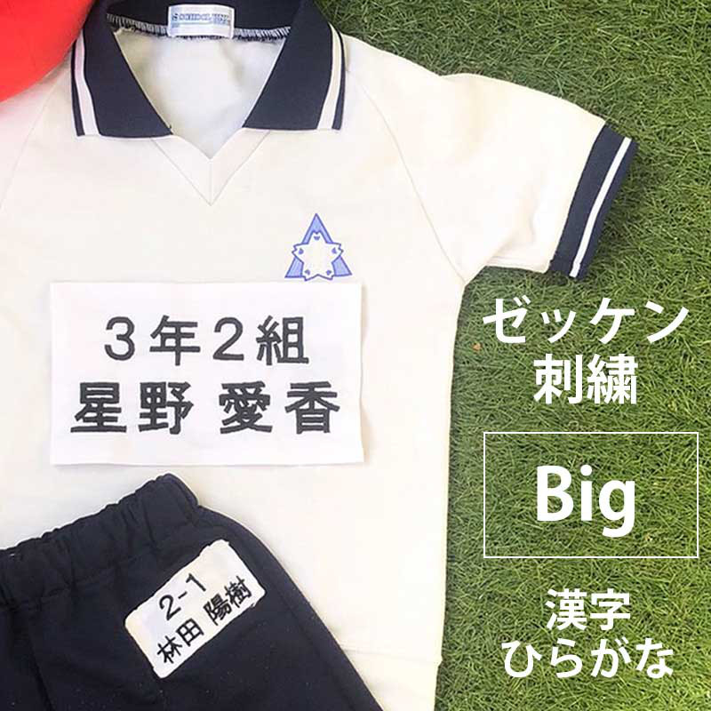 【急ぎ】Ren様　刺繍ゼッケン　縫い付け用　お名前を刺しゅうします