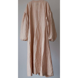 European linen coat dress (milk tea) 19枚目の画像