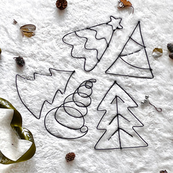 クリスマスツリーのワイヤー飾り 9枚目の画像