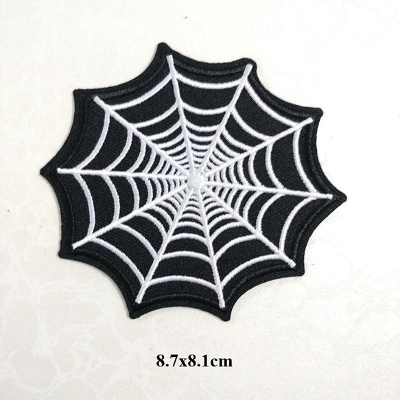 蜘蛛の巣 クモのの巣 スパイダーマン刺繍アイロンワッペン ワッペン
