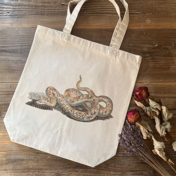 トートバッグ / ヨハン・テイラー「ヘビ」 カバン へび 蛇 大蛇