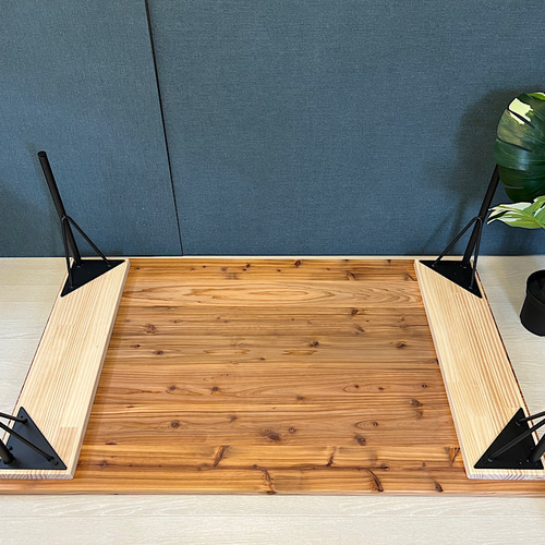 送料無料】 ローテーブル 長方形 120cm 70cm 杉 アイアン4本脚 ロー