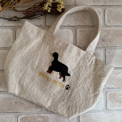 バーニーズマウンテンドッグ刺繍❤︎お散歩バック トートバッグ ito