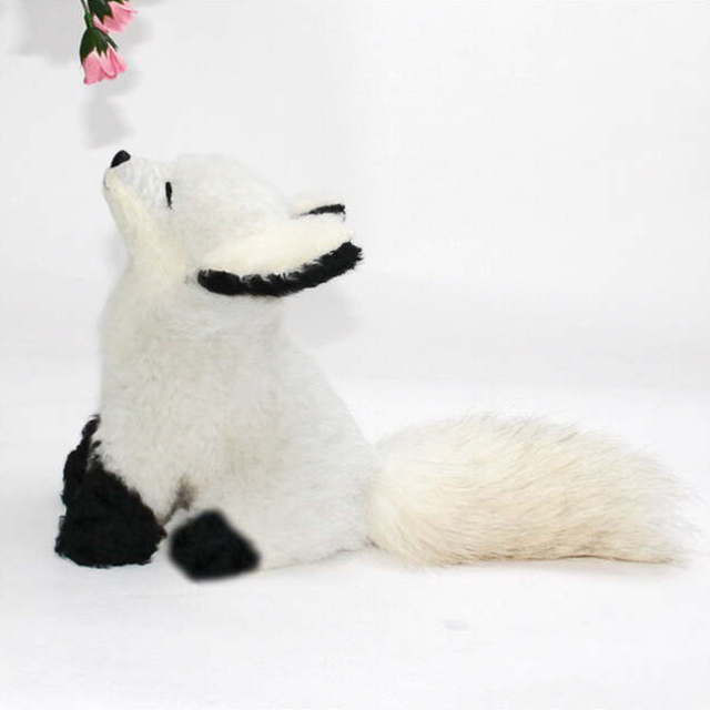 きつねダンス・ホワイトきつね・リアルファー仕立てfoxテール【再販/受注製作】