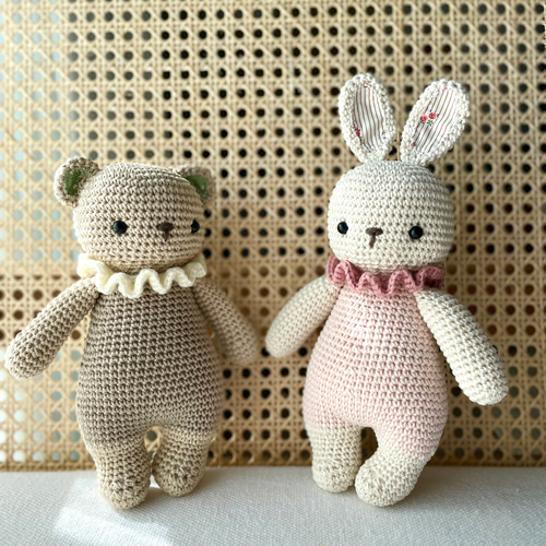 Hug bunny Hug bear あみぐるみ 出産祝い 誕生日プレゼント ファースト