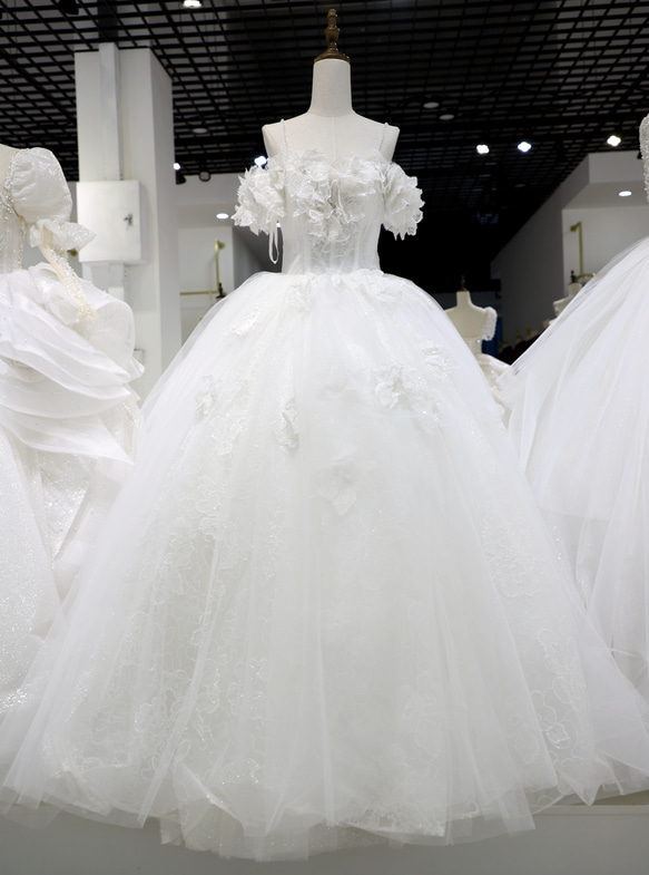美品！ウエディングドレス オーダーメイド キャミソール 花嫁/結婚式 
