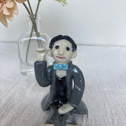 陶器　ウエディング人形 5枚目の画像