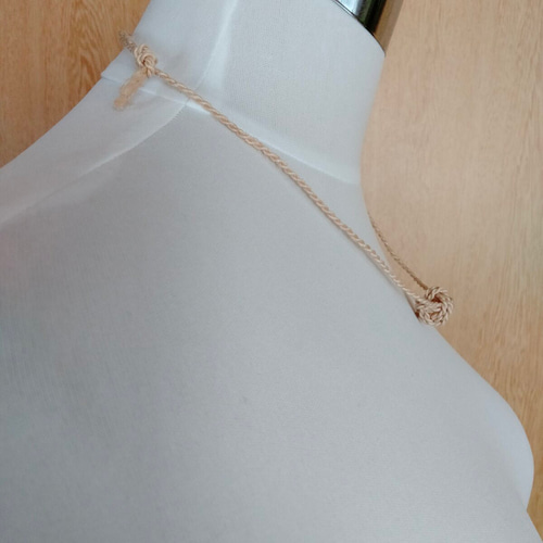 淡路玉ネックレス✳精麻お守り水引アクセサリー◇神社麻緒ヘンプあわじ