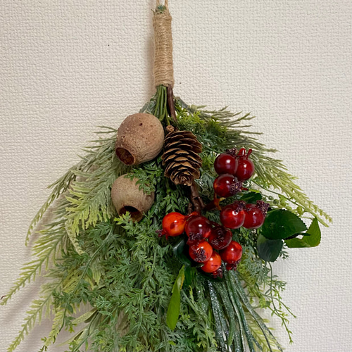 送料無料】アーティフィシャルベリーのハンギンググリーン シンプル