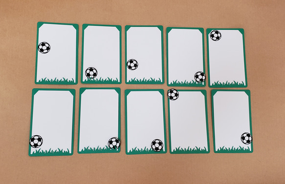 サッカーボール コメントカード10枚 2枚目の画像