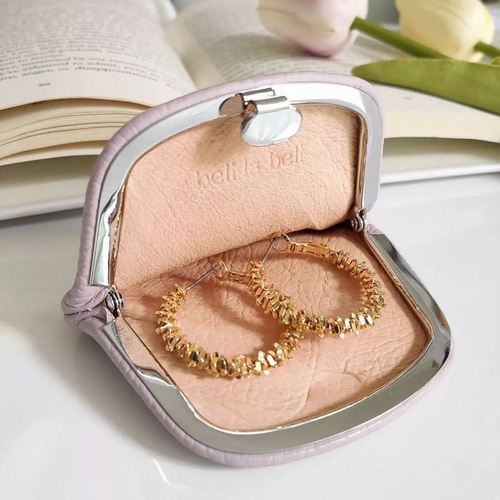 レザー がま口 押し口 コインケース 財布 ミニ財布 アクセサリーケース