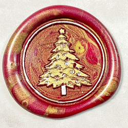 シーリングワックスヘッド　クリスマスツリー 2枚目の画像
