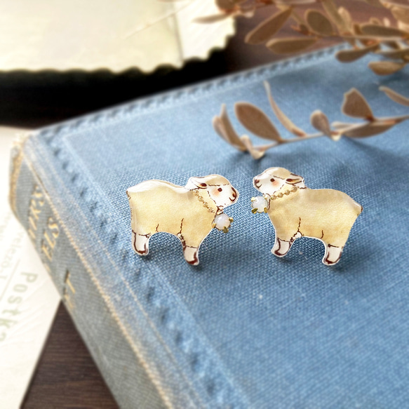 Sheep mini brooch｜ひつじのミニブローチ〔動物シリーズ〕 5枚目の画像