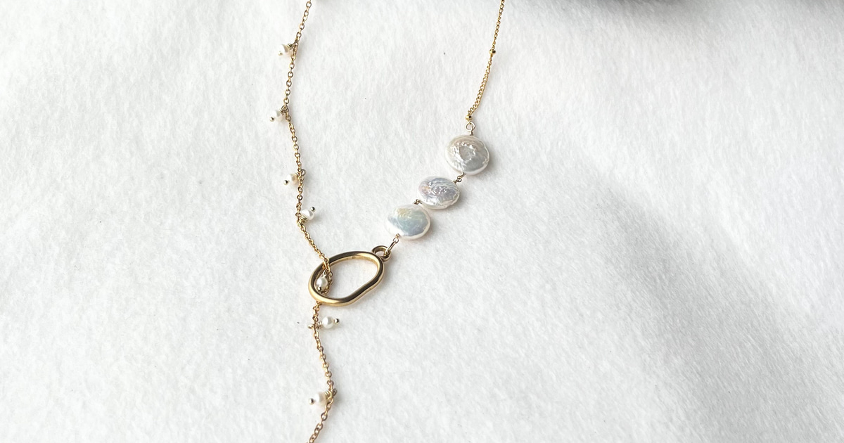 存在感抜群！レザー Y型ネックレス キャメル TWIGGY スモーキークォーツネックレス/023100 | TUWAKRIM