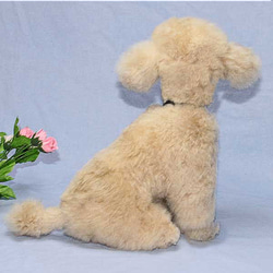 犬の日 2023 愛犬ギフトに現品お届け・トイプードル・天然素材使用ファークラフト・アート 6枚目の画像